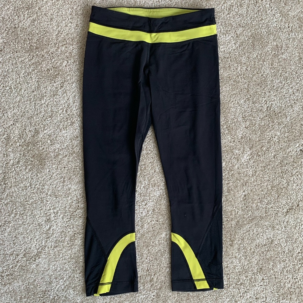 Lululemon Leggings Black/Yellow